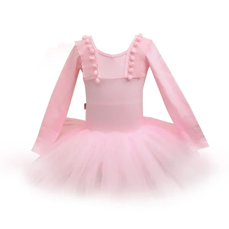 Rosa Balle Tutu Kleid Kinder profession elle Tanz Trikot Tüll Kleid tragen Trikot Ballett Tutu Kostüm Gymnastik Trikot Kleid