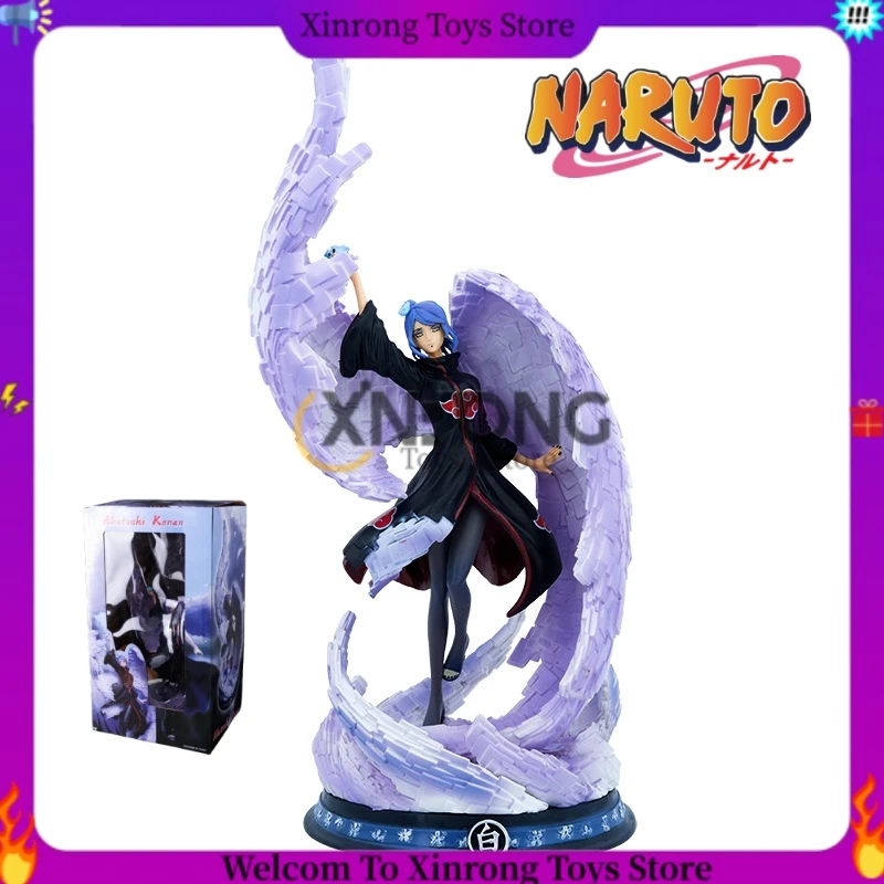 

38cm Anime Naruto Figure Gk Konan Action Statue Akatsuki Figurine Pvc Model Collectible Decoration Toys For Kids Birthday Gifts