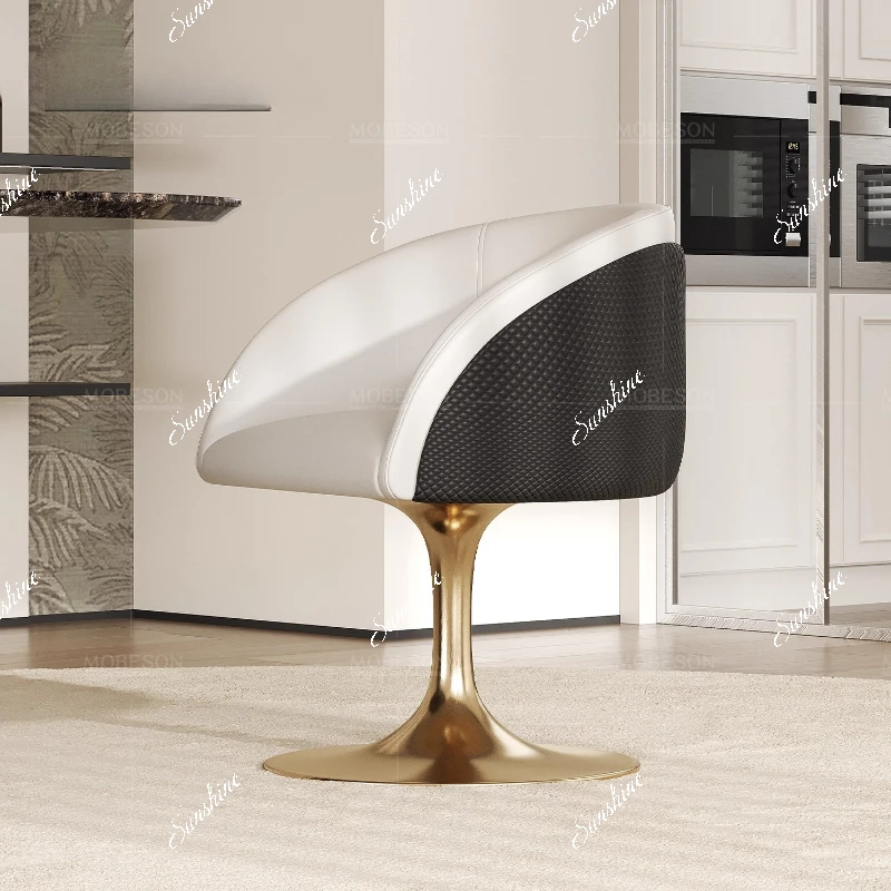 

Italian light luxury high-end dining chair home bedroom, design, hotel club negotiation