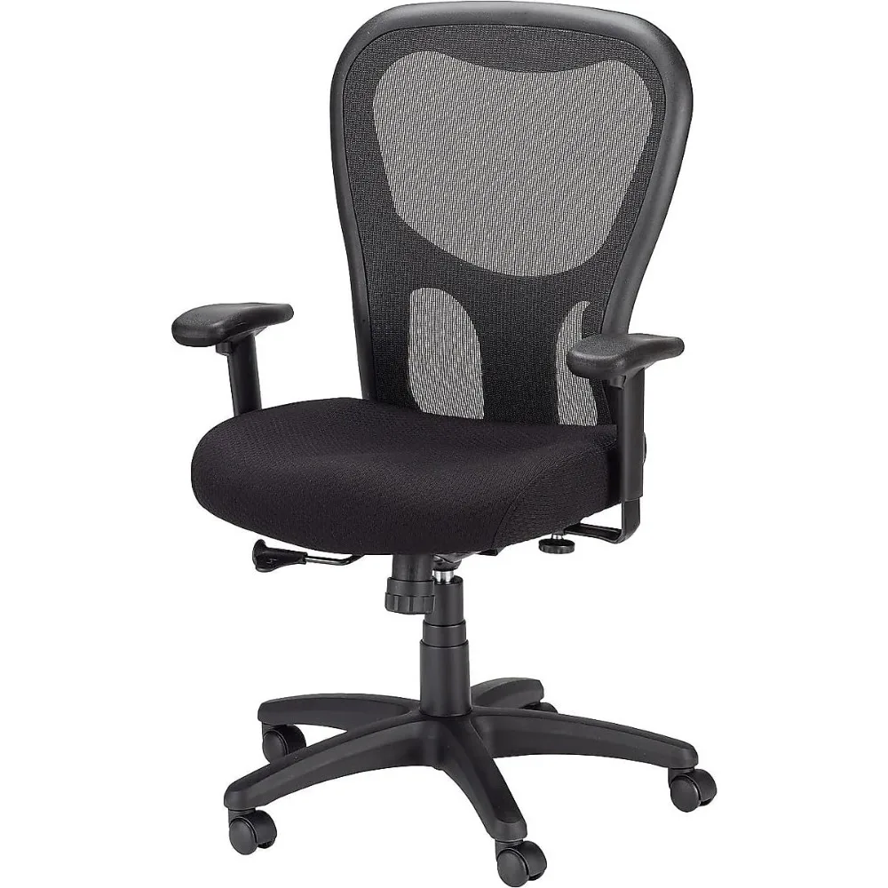 Task chair is office space upholstery design offers adequate support to neck and head dimensions: 37.7-40.2