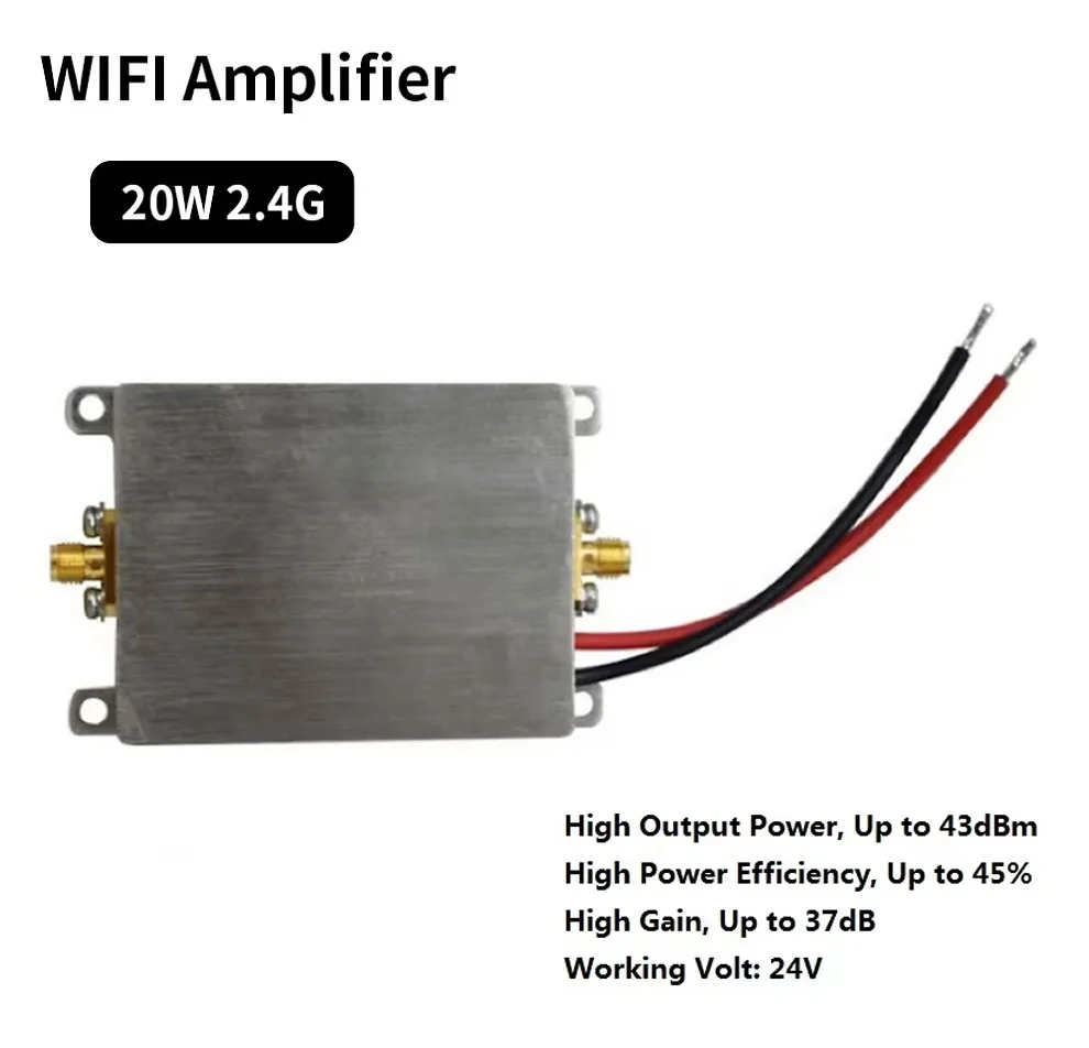 COMFAST 20W 40W wzmacniacz WiFi 2.4GHz bezprzewodowy wzmacniacz sygnału WiFi jednokierunkowy przedłużacz wzmacniacz wysokiej mocy dron