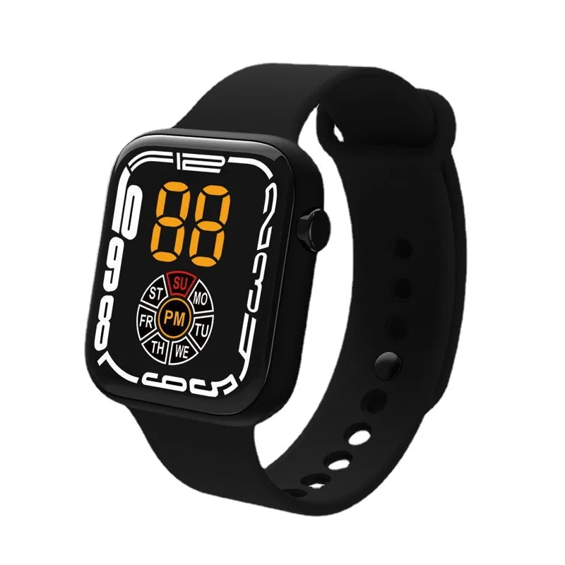 Y5 Unisex Sports Digital Watch for Men Women Girls Boys Waterproof Electronic Watches LED Week Display Fashion Wristwatch