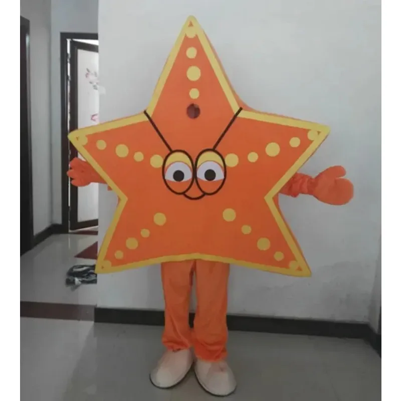 

Star Fish Mascot Costume Sea World Creatures Cartoon Character Mascotte Outfit Suit Halloween Fancy Dress