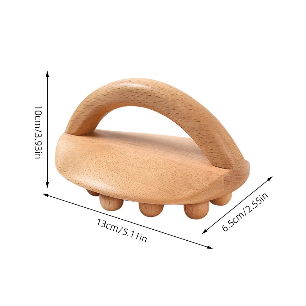 Cepillo corporal de masaje de madera, herramienta de terapia de cuerpo completo para drenaje linfático, eliminación de celulitis, masaje de baño de Spa, cepillo de baño de Spa
