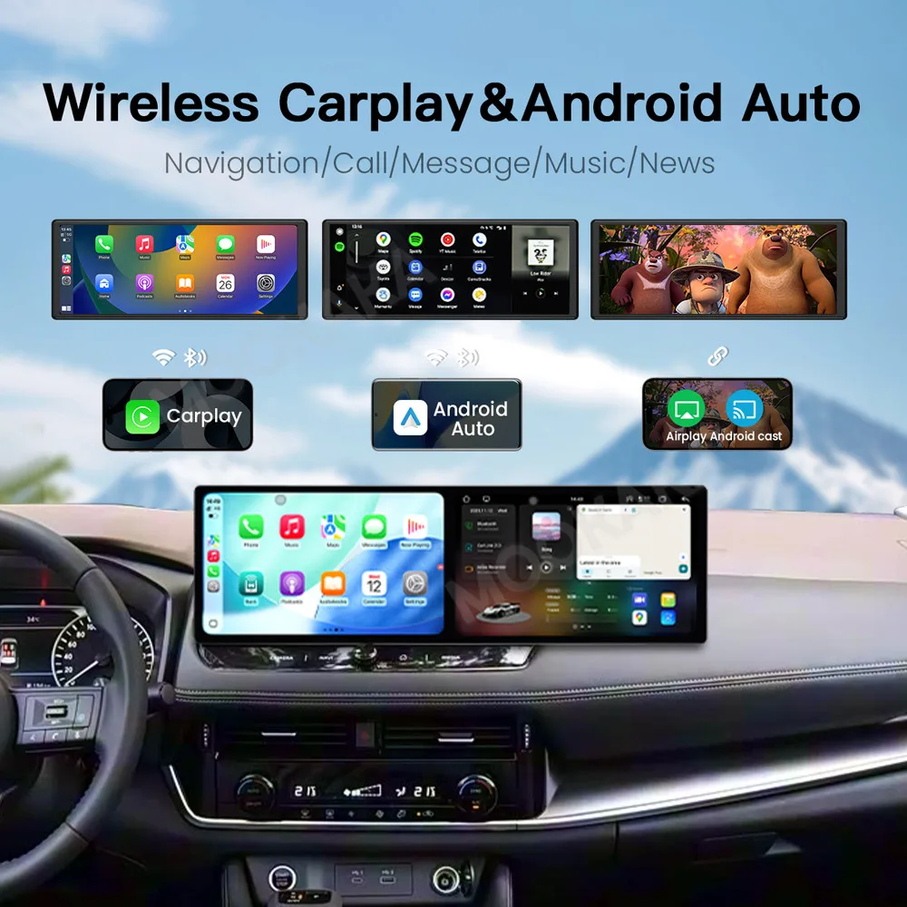 

10,1-дюймовый автомобильный радиоприемник для Nissan X-Trail 2021-2023 с Android, GPS-навигацией, мультимедиа, видео и стереосистемой