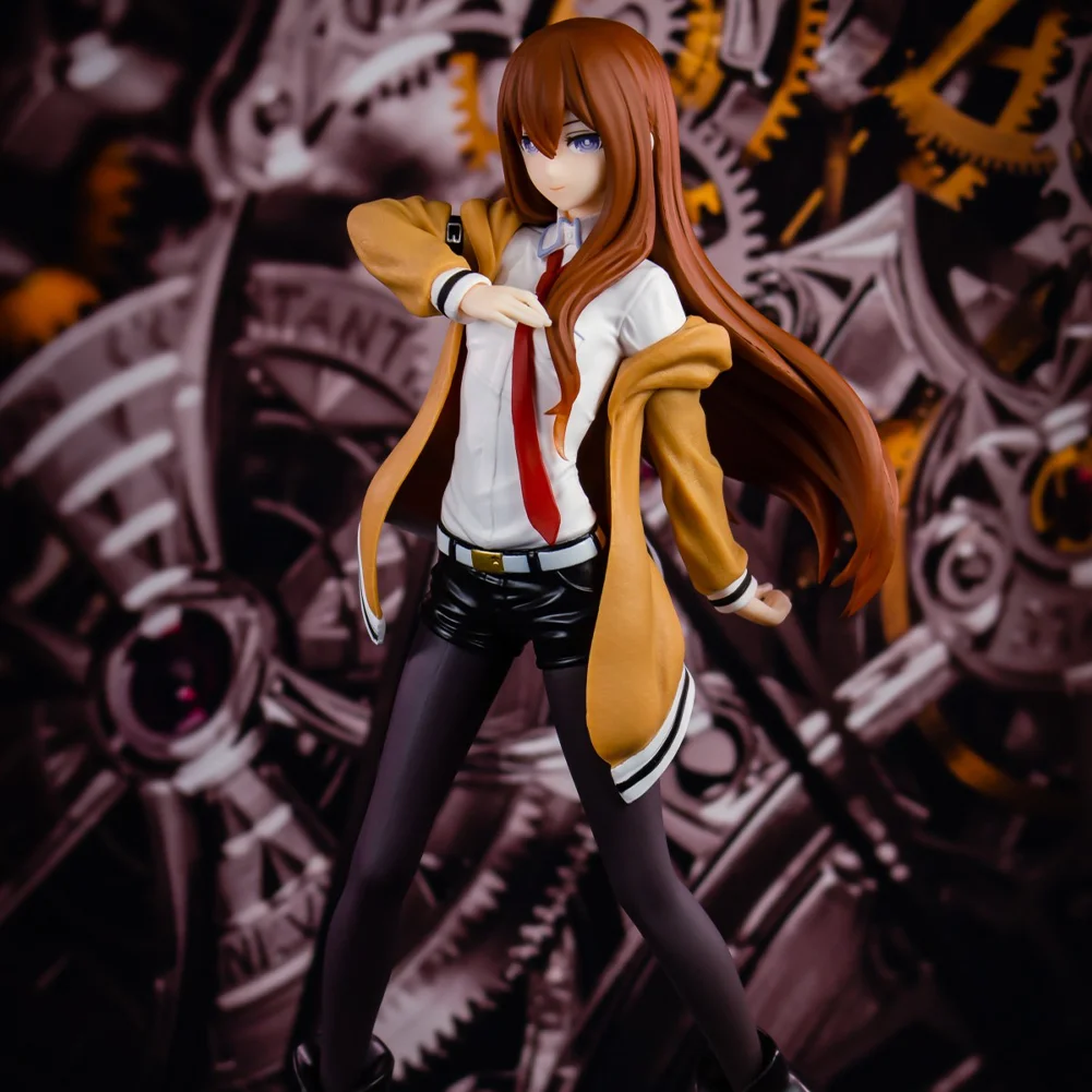 Anime Makise Kurisu figure Makise Kurisu action figure Makise Kurisu figurine Doll girl Model Toys Statue Collection Gift 18cm - Image 2