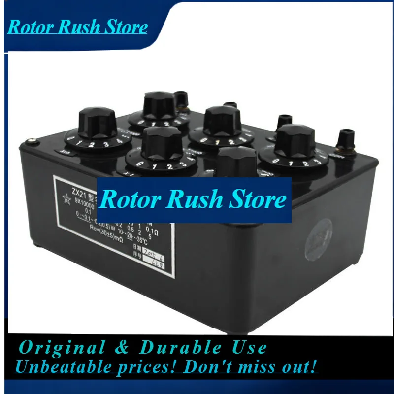 RoRuSAdjustable ZX21 Precision Variable Decimal Resistance Resistance Box 0.1R Rotary DC Standard