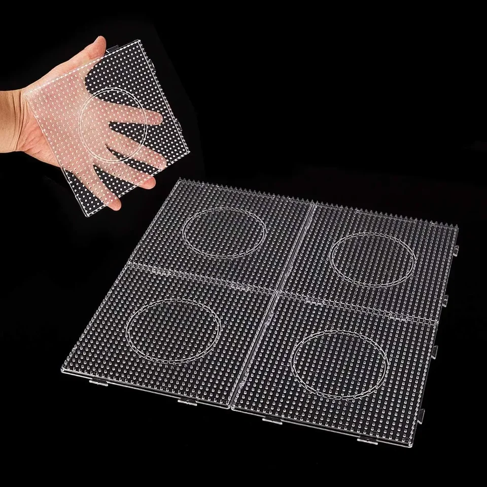 8 Tableros De Perlas Termoadhesivas De 5 Mm – Formas Variadas Para Manualidades Infantiles