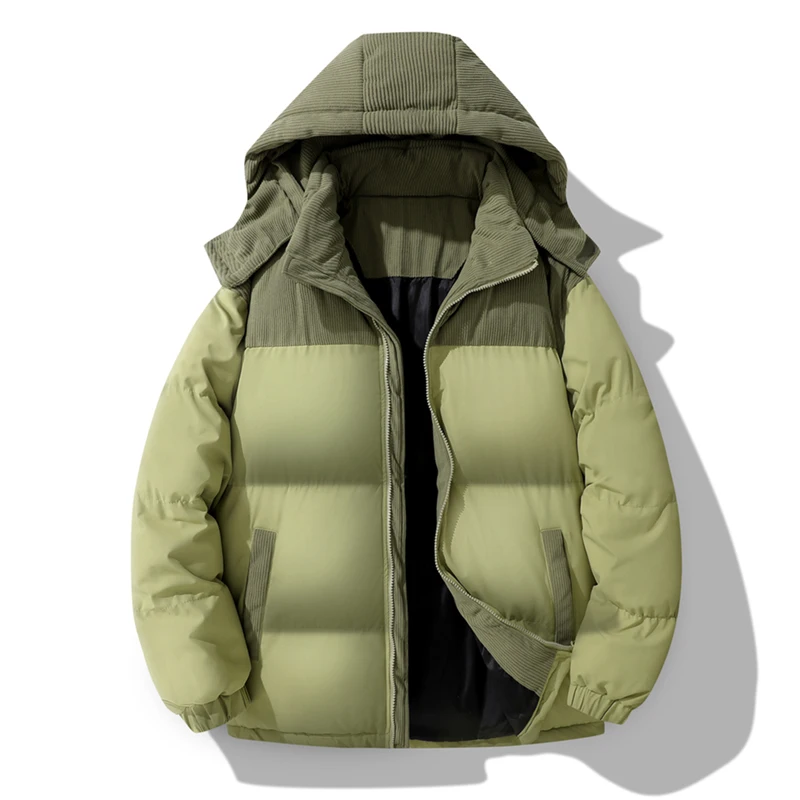 2025 Thick Warm Men Winter Jacket Parka Casual Loose Harajuku Oversized Parkas Coats Outwear