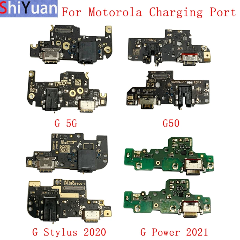 Original USB Charging Port Connector Board Flex Cable For Motorola G 5G G50 G Stylus 2020 G Power 2021 Replacement Parts