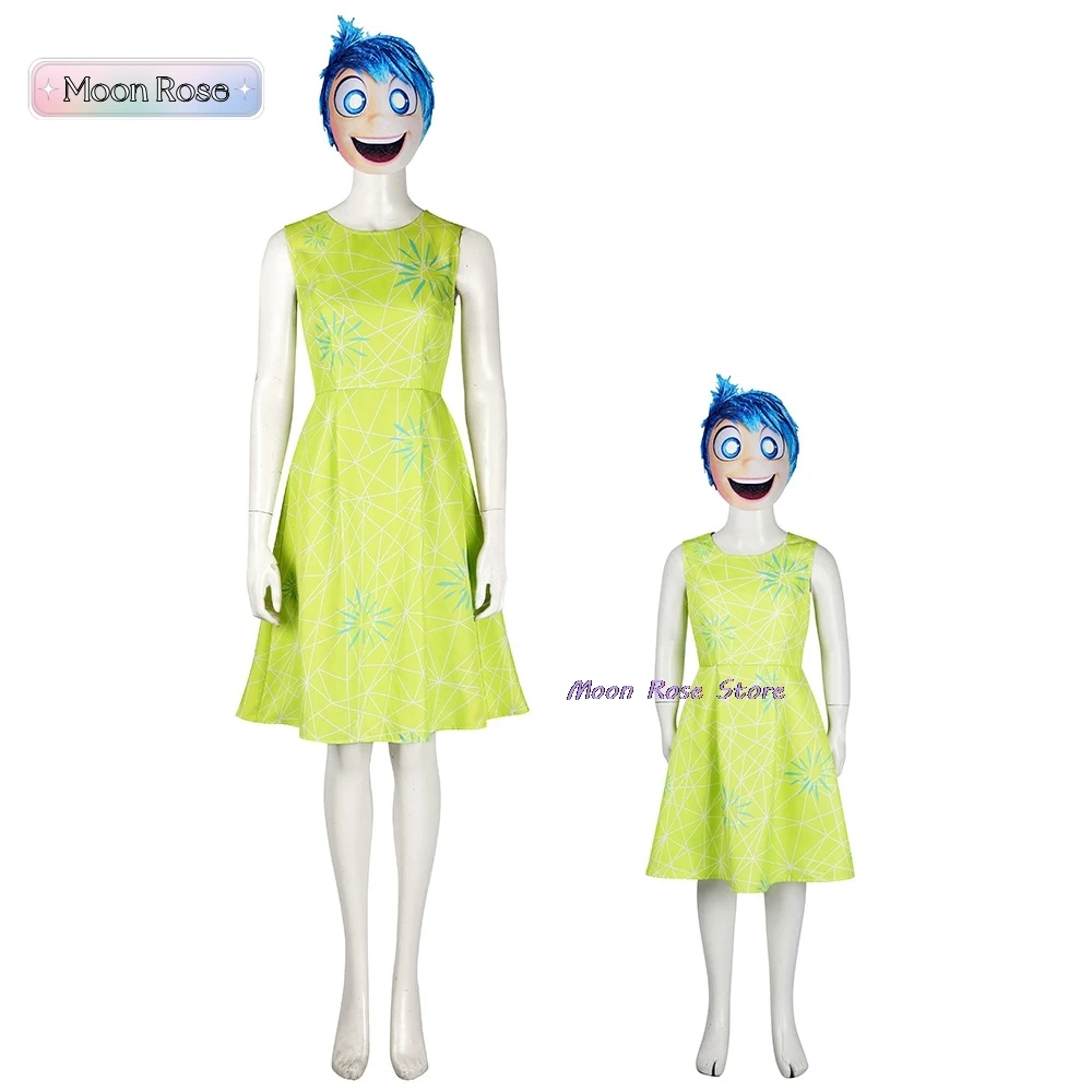 Inside Out Anime Cosplay Woman Joy Adult Costume Costumes Women Halloween Women's Men Figures Clothes Cos Custumes Men's Kid Use