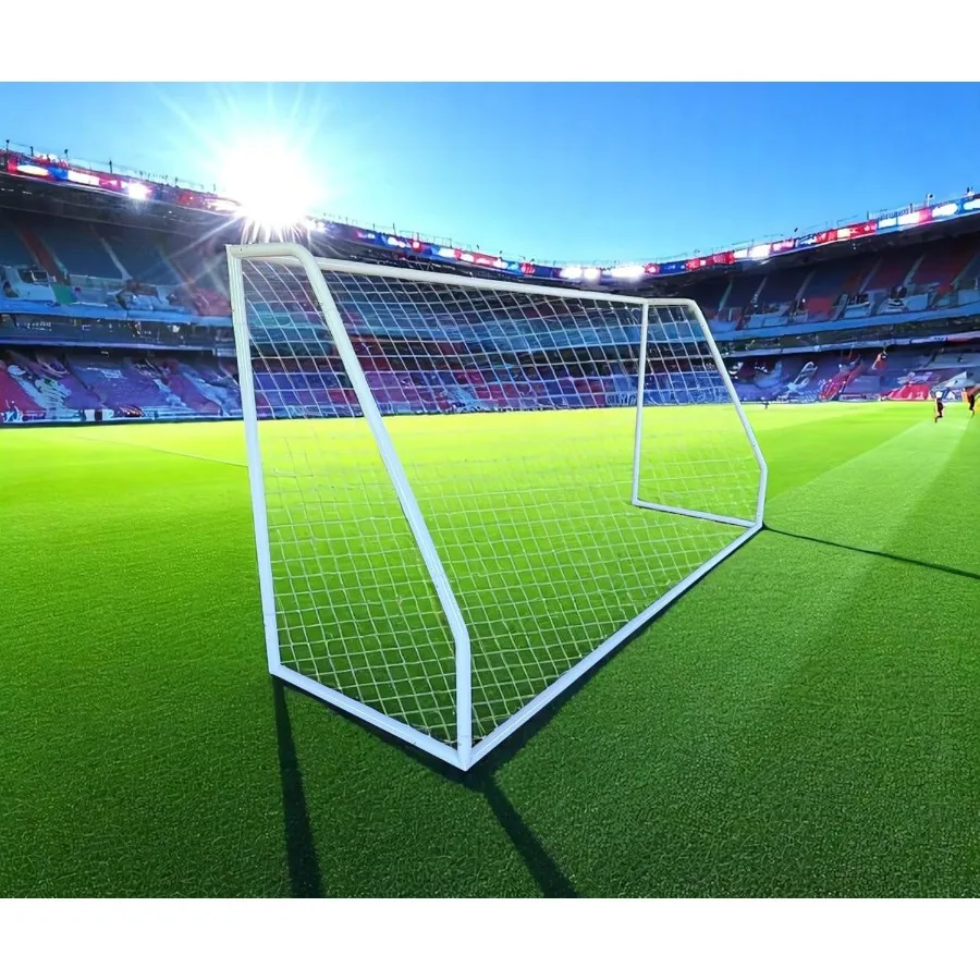 Premier 12 x 6 pies. Portería de fútbol de acero de tamaño juvenil para entrenamiento y práctica: características 2 de diámetro, marco de acero más fuerte, duradero, 4 m
