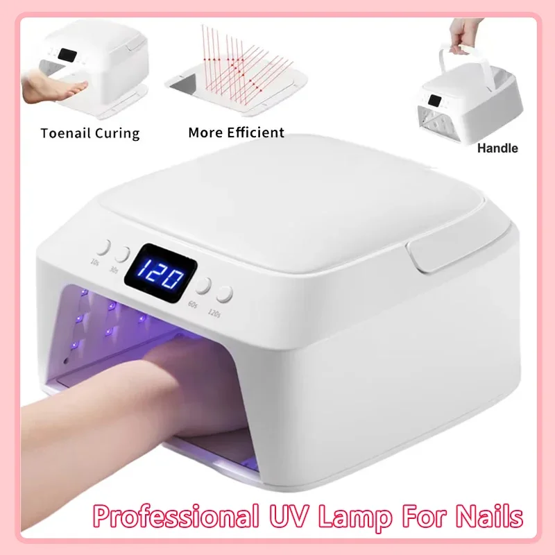

71 LEDs UV Nail Lamp Large Space Nail Dryer with Hand Pillow Smart Sensor 72 W Professional UV Lamp For Nails Manicure Pedicure