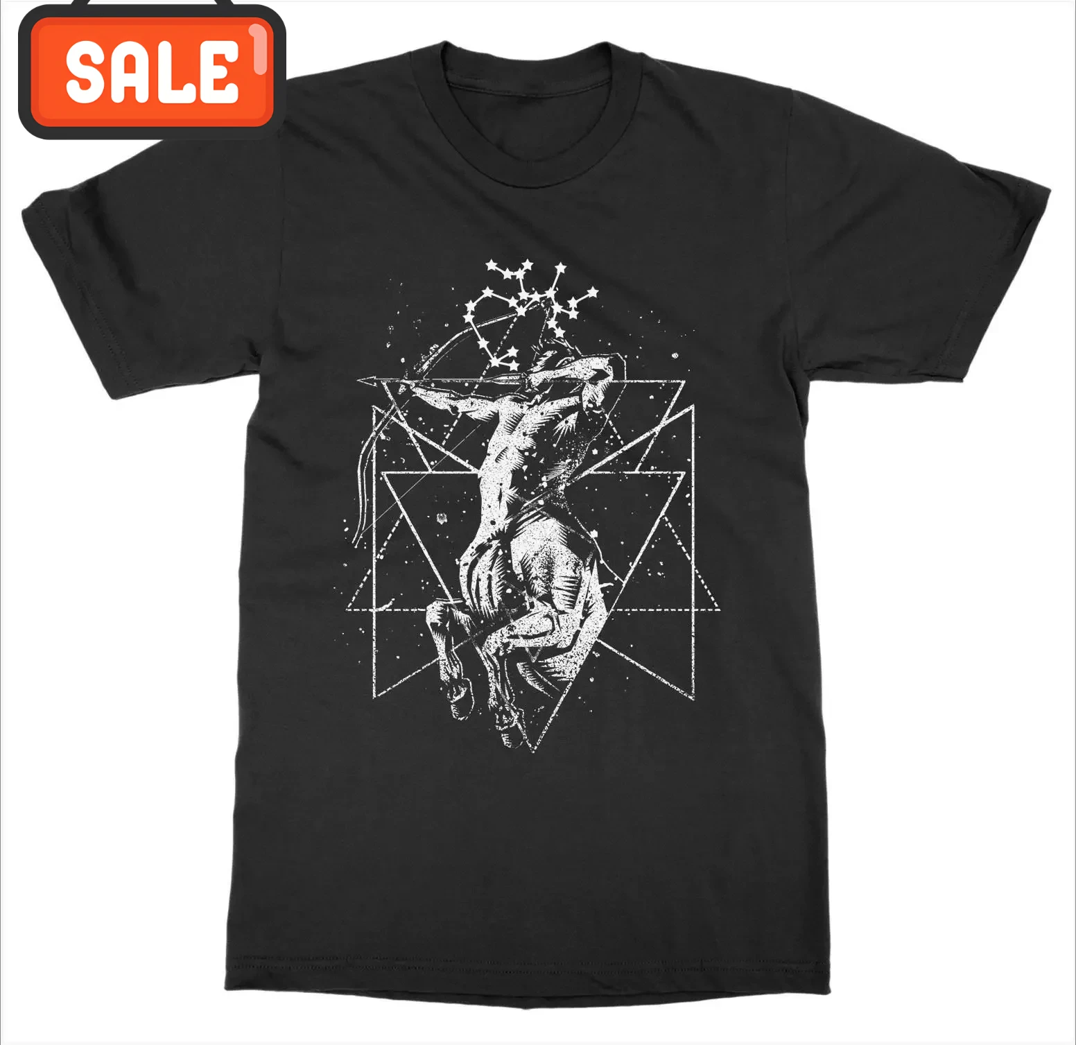 Sagittarius T-Shirt Horoscope Astrology Sign Constellation Birthday Gift Summer Cotton O-Neck Short Sleeve T Shirt Size S-3XL