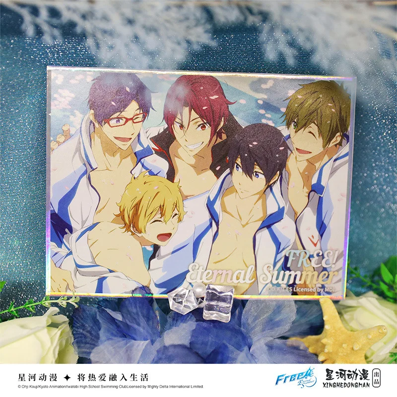 Free! Unisex Haruka Tachibana Makoto Hazuki Rin Matsuoka Hazuki Nagisa China Official Authorization Paper Standing Plates