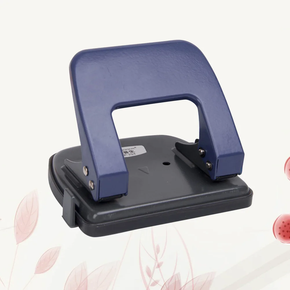 

2 Hole Punch Navy Durable Metal Construction Scrapbooking Puncher Craft Paper Cutter Loose-Leaf Binding Supplies