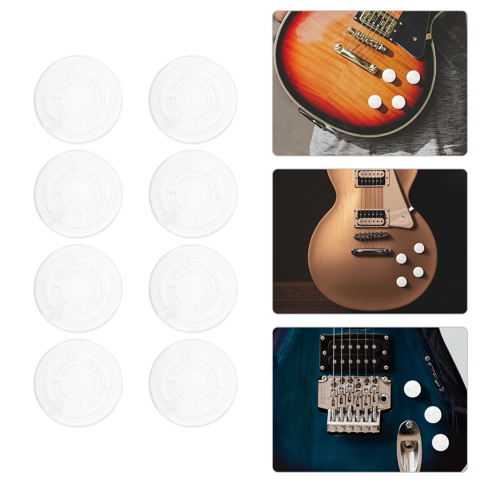 

8Pcs Guitar Effect Caps Minimal Signal Loss Smooth Operation Footswitch Toppers for Electric Guitar Repair and Maintenance