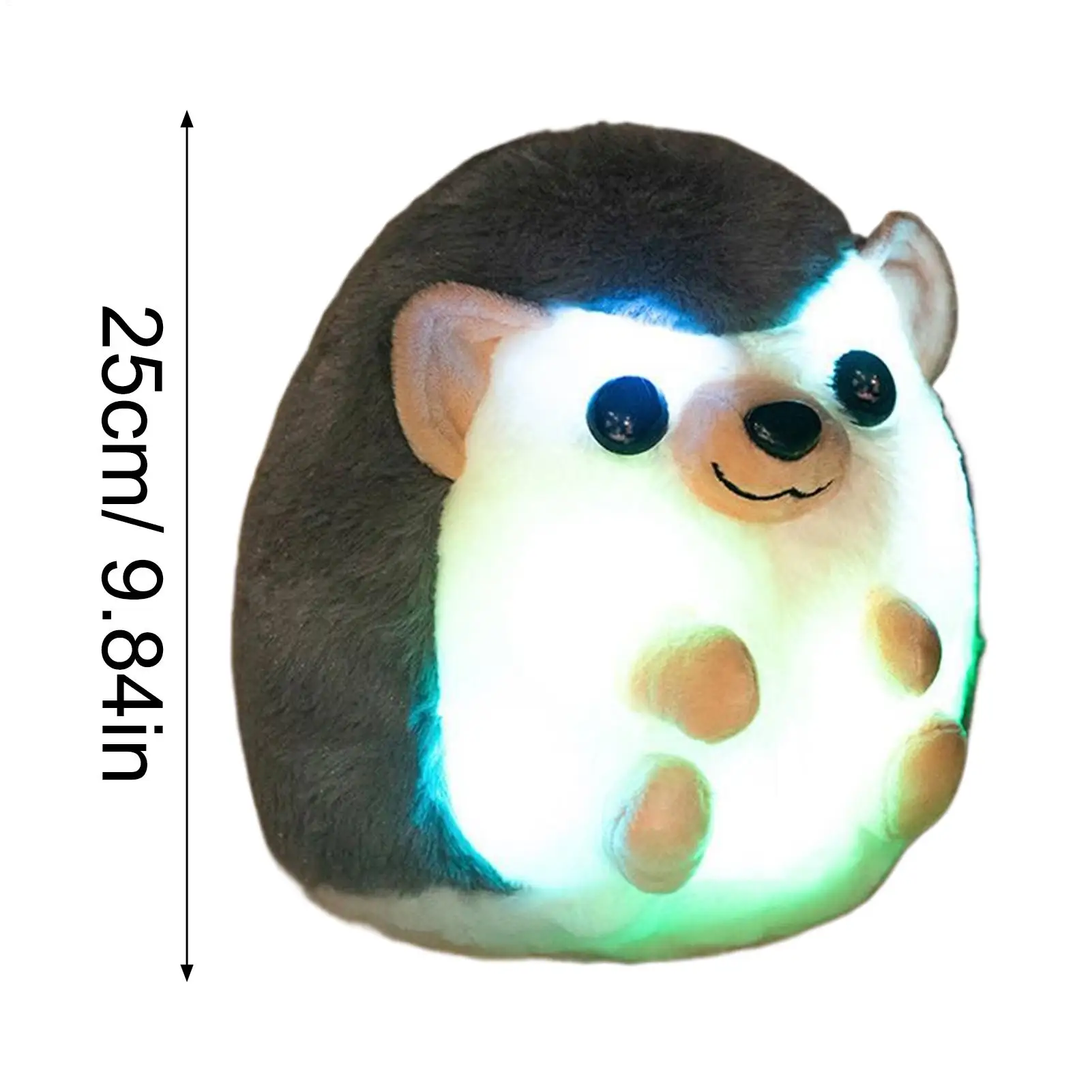 Mooie Baby Egel Knuffels Zacht Gevuld Leven Als Egel Oplichtende LED Pop Leuke Desktop Huisdier Pluche Pop Kindercadeau