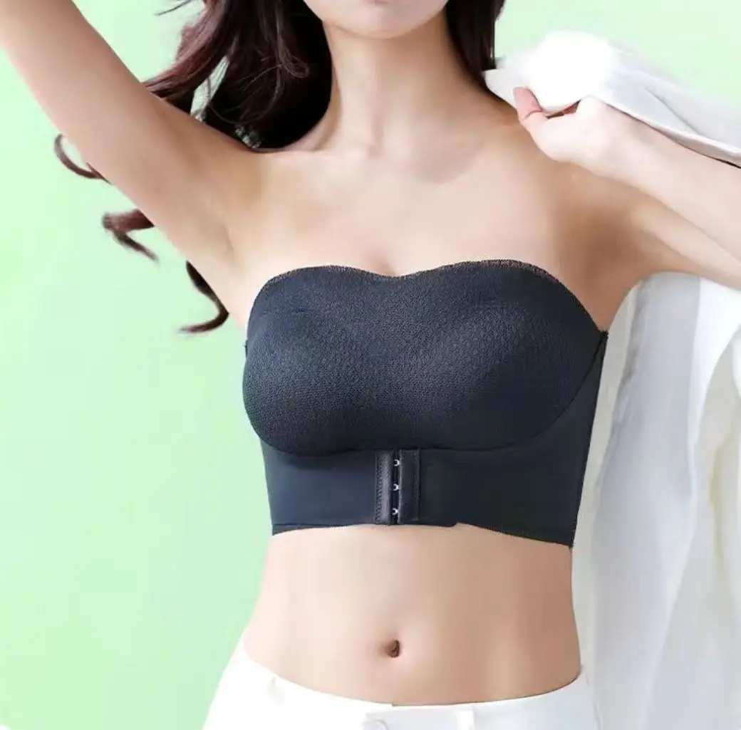 Soutien-gorge à boucle avant pour femme, soutiens-gorge de sport, haut confortable, sans armatures, bralette sexy, soutien-gorge croisé dans le dos