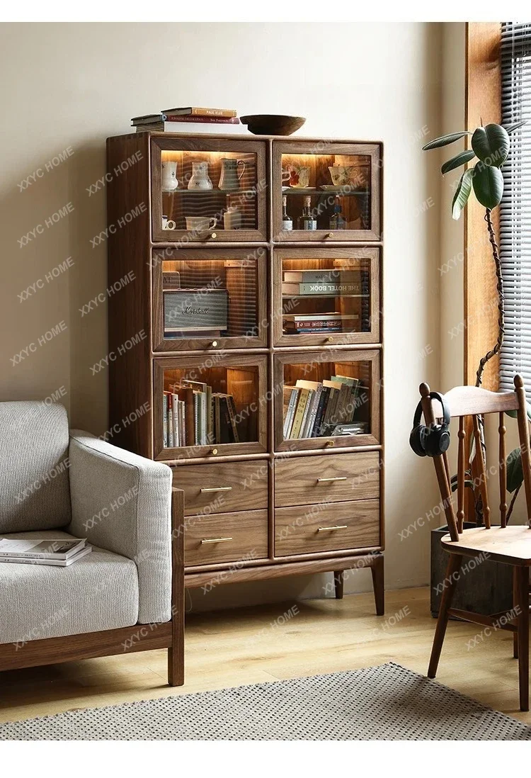 

Скандинавский высокий шкаф из массива дерева в антикварном стиле, минималистичный шкаф для хранения для дома