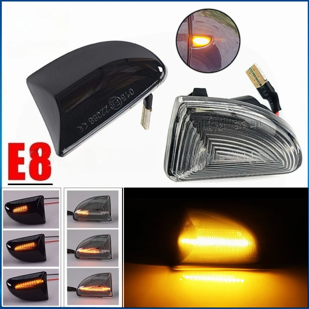 

2 шт. светодиодные динамические последовательные боковые указатели поворота для Mercedes-Benz Smart Fortwo W451