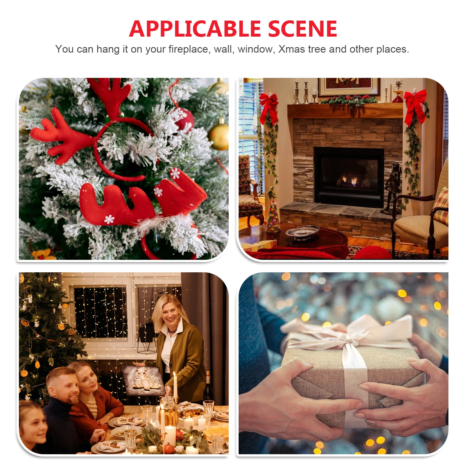 

3Pcs Wooden Sleigh Decors Christmas Tree Hanging Pendants Xmas Ornaments for Home Office Holiday Party Decor Sleigh Hangings