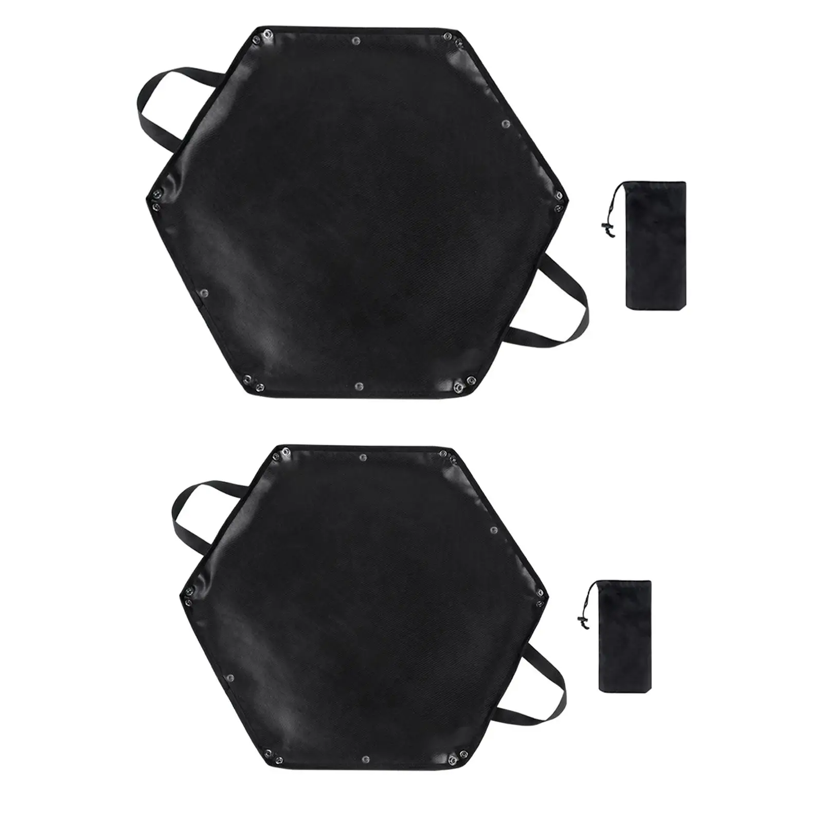 

Camping Fireproof Mat Tent Deck Flame Retardant Hexagonal Firewood Bag