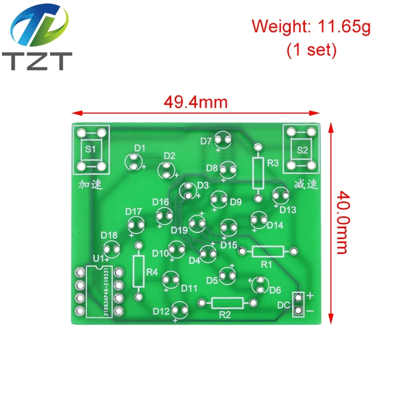 DIY Kit Electronic Windmill Kit DC 5V Funny DIY for Practice Adjustable Speed MCU Design for Soldering Electronic DIY Kit