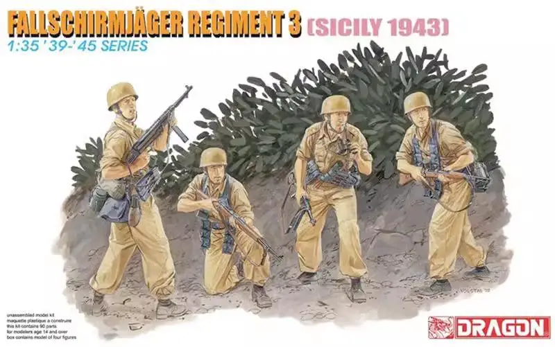 Dragon 6195 1/35 3rd Fallschirmuager Division Plastic Model Kit