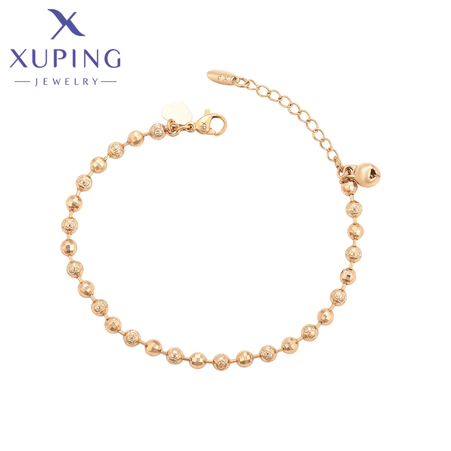 Ювелирные изделия Xuping, модные модные бусины золотого цвета, высокое качество, 20 см, браслет, цепочка для ног для женщин и девочек, подарки, ювелирные изделия X001034390