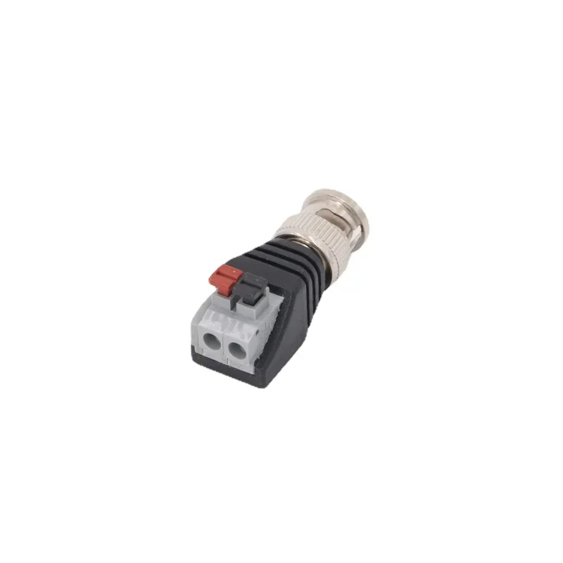 BNC laki-laki ke konektor terminal ekstrusi Q9 50ohm konektor video pengawasan adaptor terminal tipe Tekan