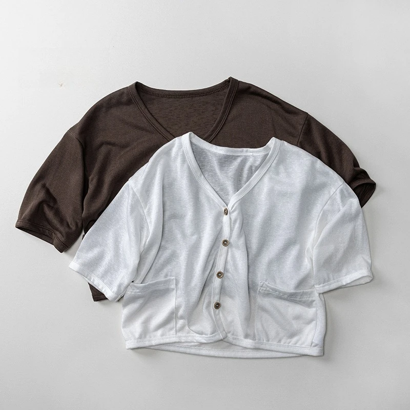 Childrens Summer Cardigan 2025 New Casual Lightweight Cool Breathable Solid Color Long Sleeve Sunscreen for 2-6Y