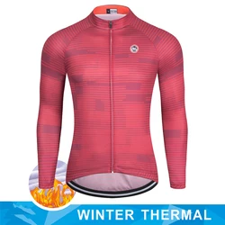 New 2023 Men Winter fleece Thermal Cycling Cothes MTB Bicycle Outdoor Clothing Long Sleeve Cycling Jerseys Ciclismo Warm Jacket