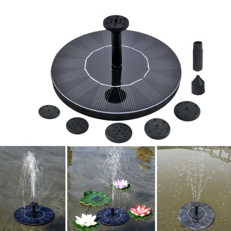 

7V Solar Power Fountain Pump Panel Watering kit Garden Plants Watering Power Fountain Pool Pond Submersible Watering Waterfall