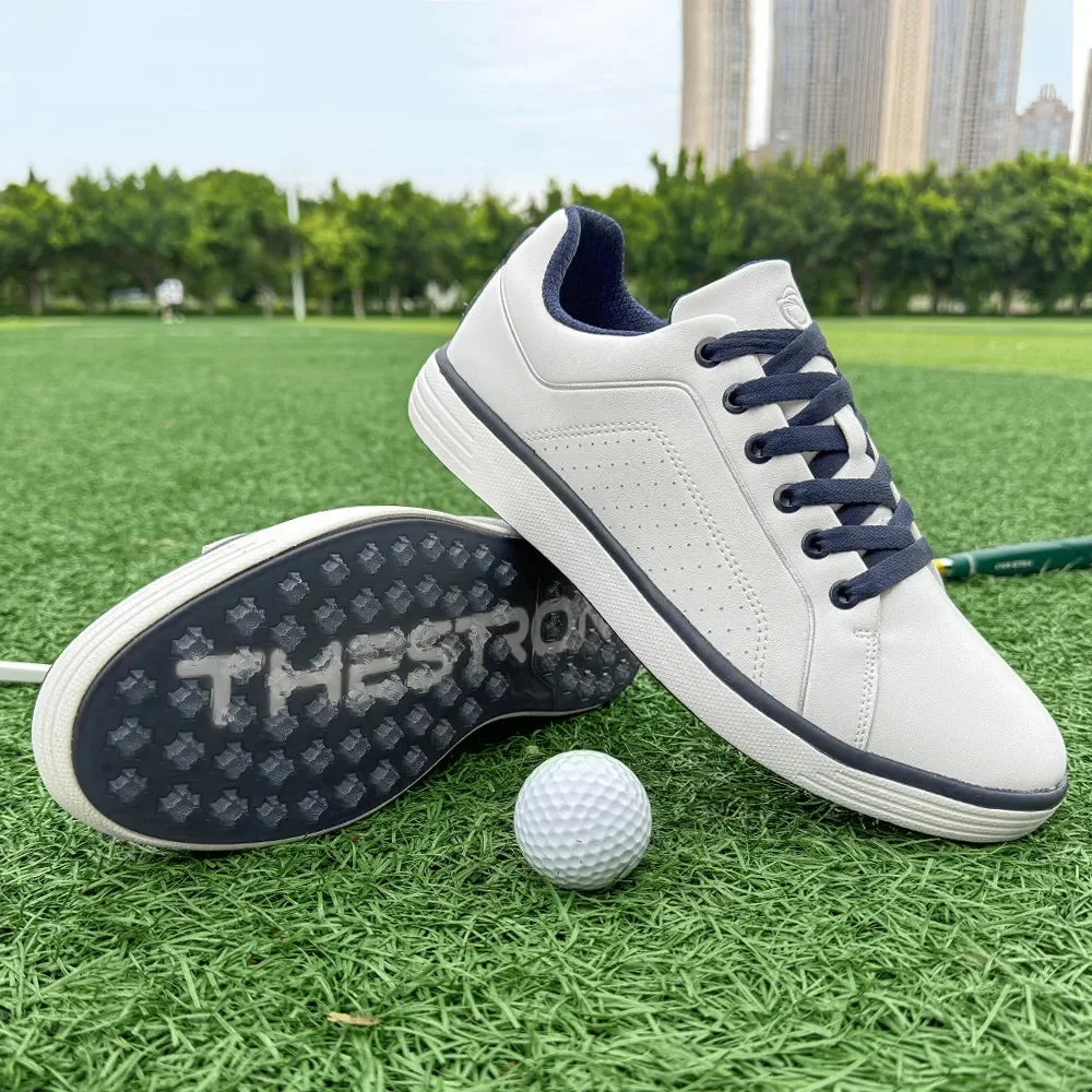 

Waterproof Golf Shoes Men Professional Golf Sneakers Golfing Footwears Outdoor Lawn Sports Casual High-Quality Fashion Walking