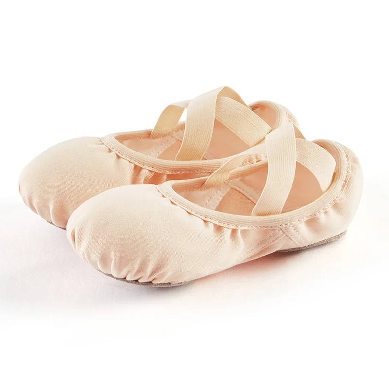 Novo pano elástico sapatos de dança de sola macia ballet gato garra sapatos adulto menina dança yoga masculino e feminino sapatos de ginástica rítmica