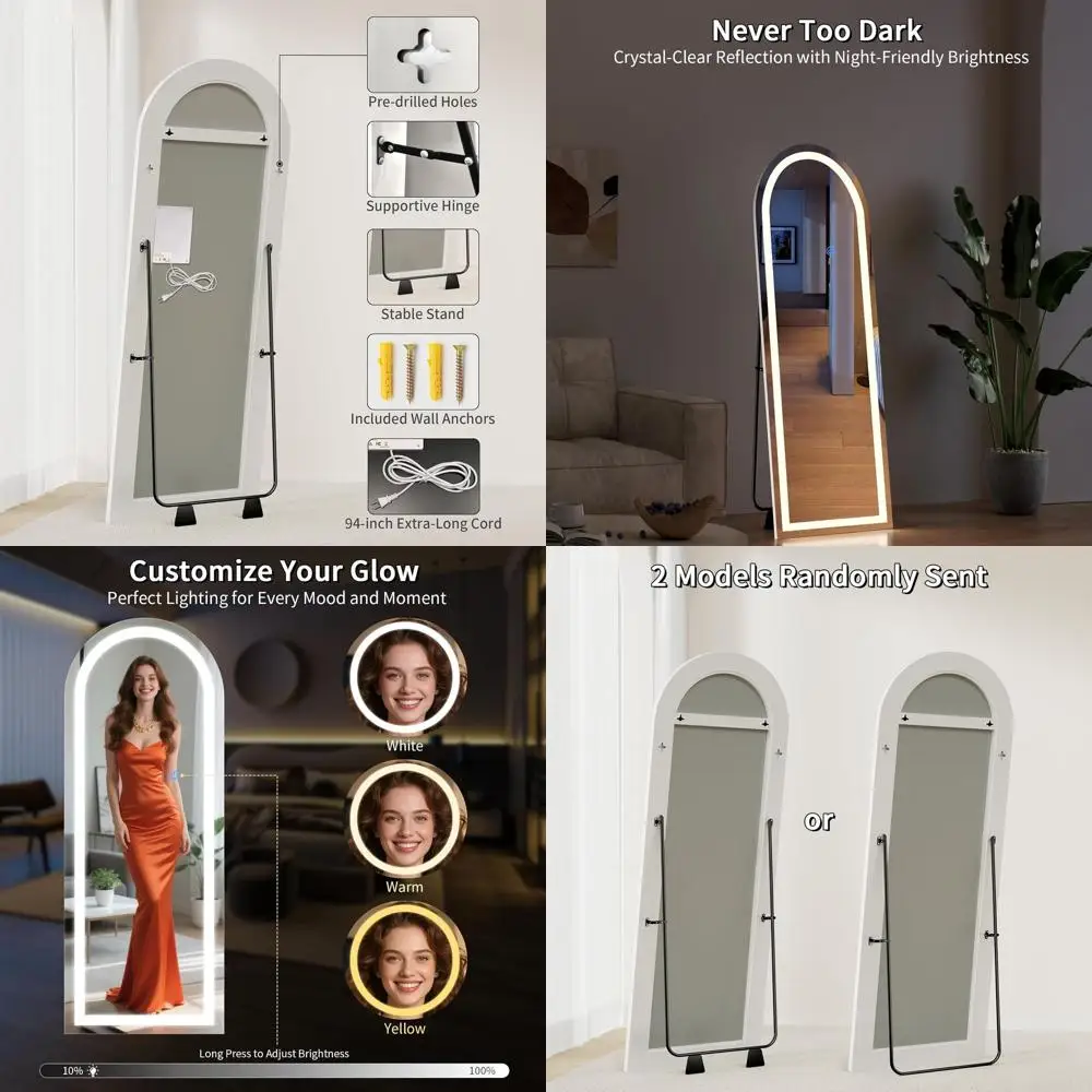 

LED-Illuminated 56 x 20 Full-Length Mirror