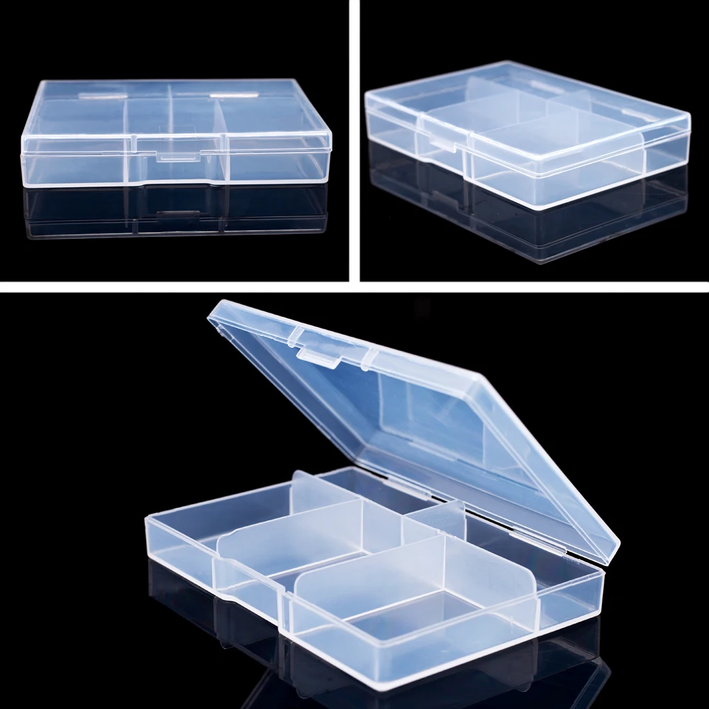 1PC 4 Kind of Portable Fishing Tackle Box Clear PP Plastice Storage Case For Fishing Lures Fish Bait Tools Accessories Pesca
