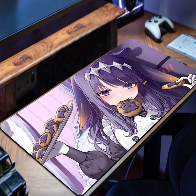 

Mousepad Large Hololive Ninomae Ina Nis Gaming Keyboard Gamer Mouse Pad on The Table Desk Mat coaster Anime PC carpet Mouse Mats