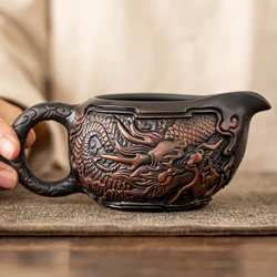 High-end Purple Pottery Tea Pitcher Retro Fair Cup Tea Divider Chahai Kung Fu Teaset Accessories