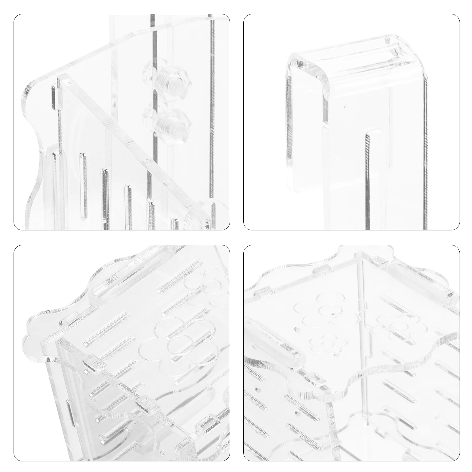 

Fish Tank Aquatic Pot Durable Clear Acrylic Aquarium Planter Hollow Water Plants Holder Tank Decoration Aquarium Plant Pot