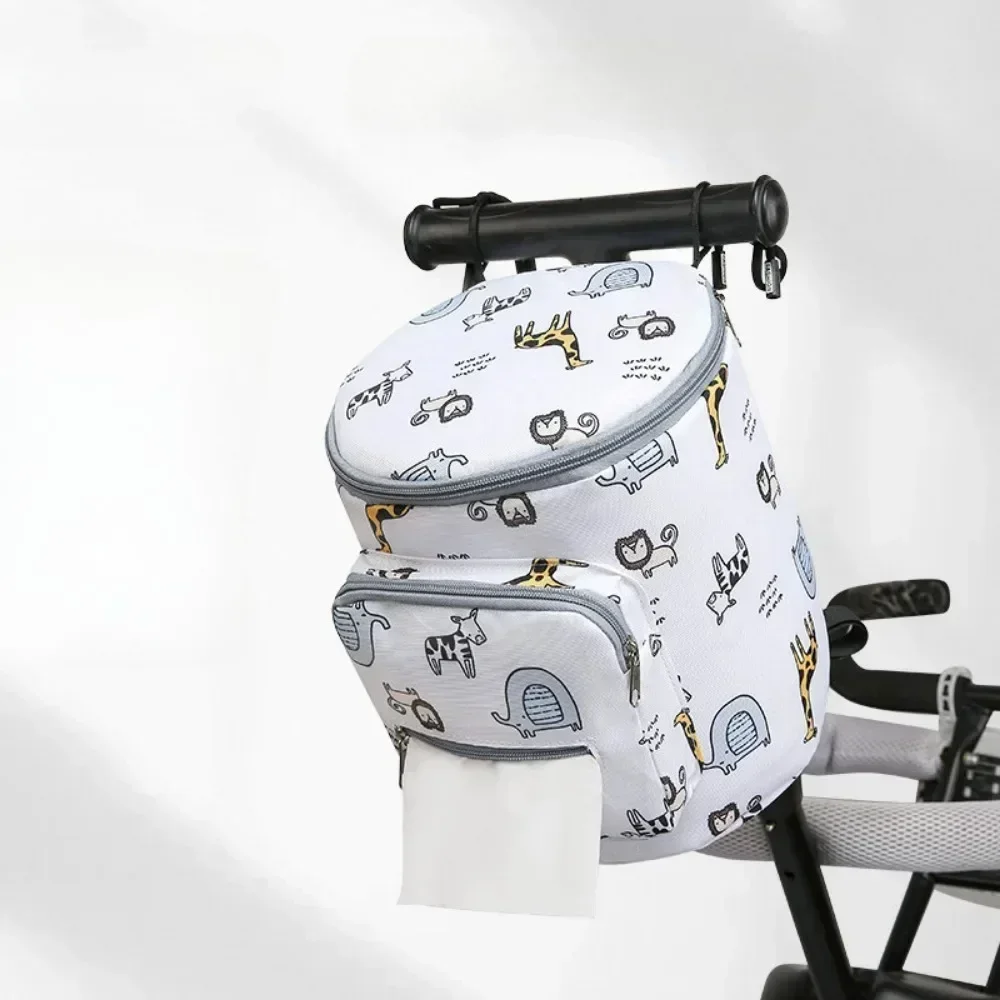 Wearproof Baby Stroller Bag Universal Diaper Nappy Bag Multi-Pocket Mommy Travel Bag Holder Cup Organizer for Newborn Pram Cart