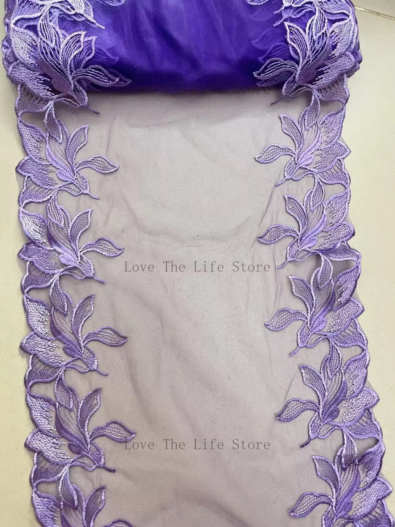 

20Yards Two Tone Purple Floral Embroidered Lace Trim For Sewing Clothes Accessories Lingerie Bra Dress Underwear Fabrics