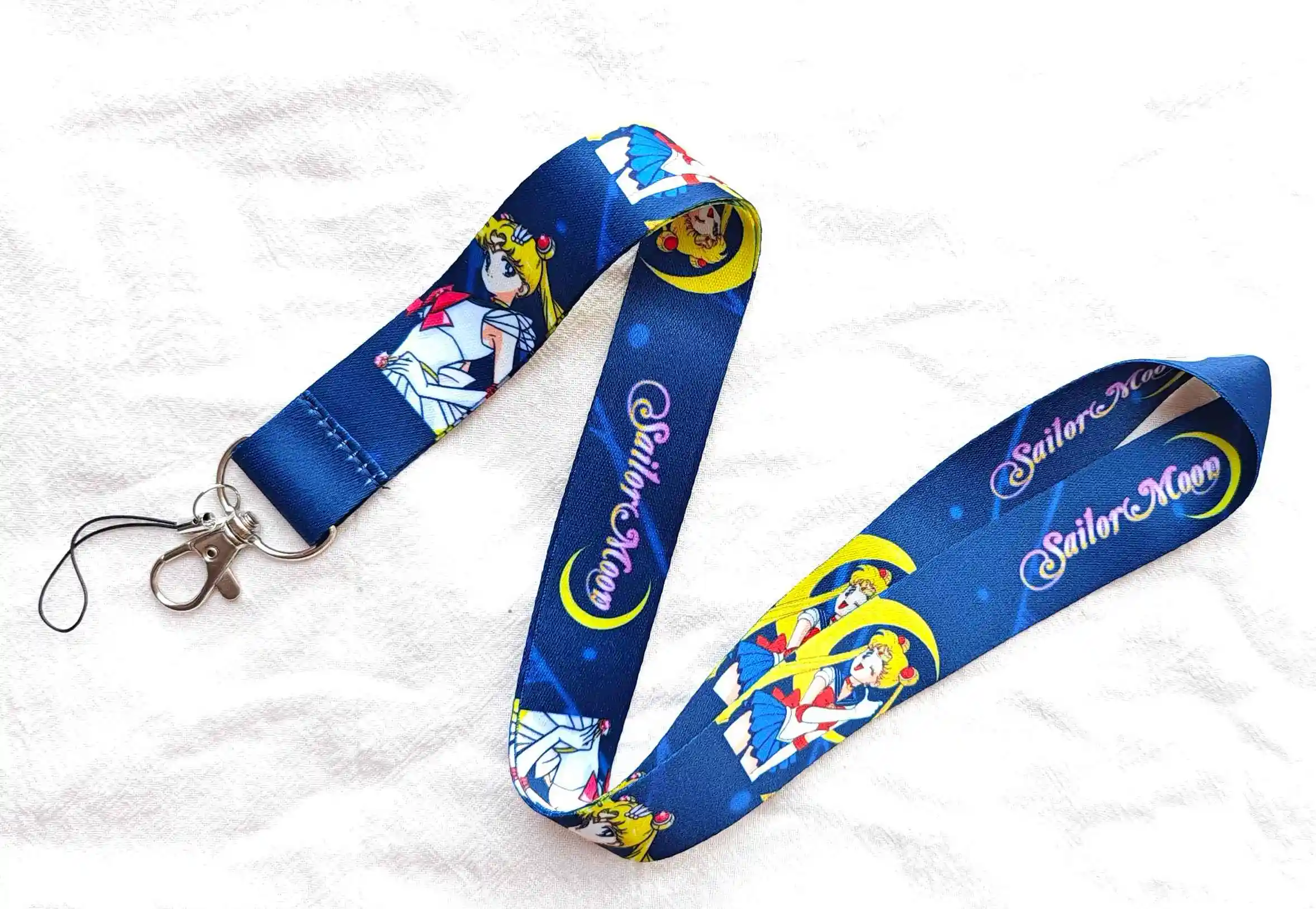 Wholesale POP MART Sailor Moon Key Lanyard ID Badge Holders Animal Phone Neck Straps with Keyring Phone Accessories