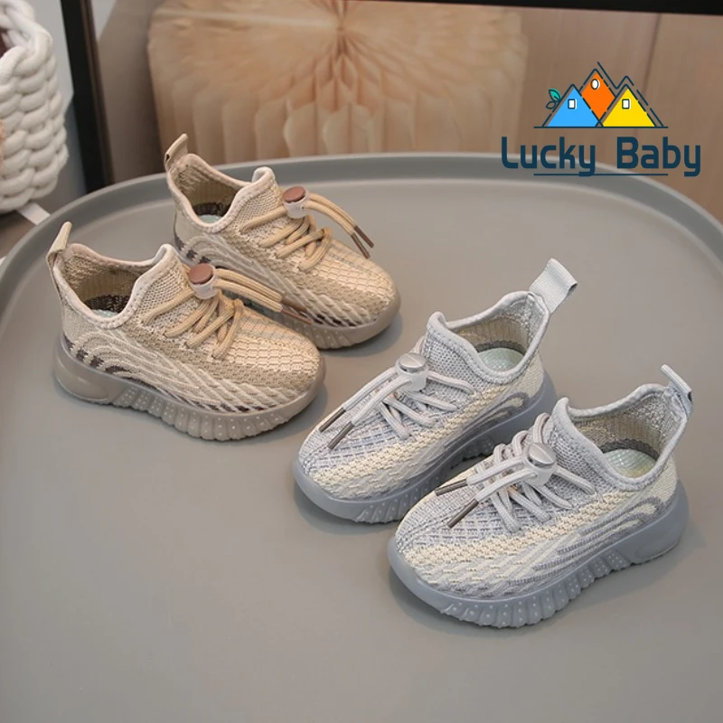 Tennis Children Casual Shoes for Baby Girls Kids Boys Rubber Bottom Antiskid Outdoor Mesh Breathable Sneakers
