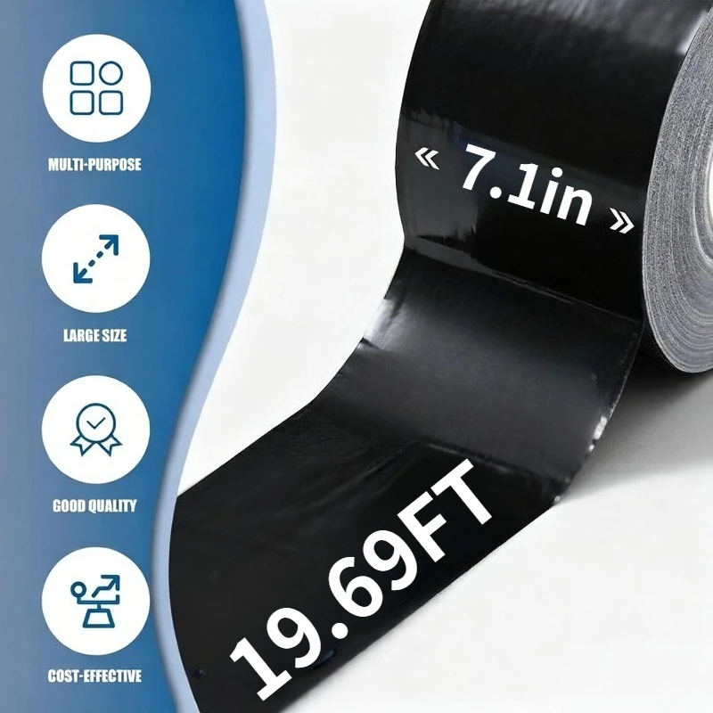 18cm X 6M Awning Repair Tape Waterproof Heavy Duty Adhesive Tape for Tarp Canvas Tent Boat Cover RV Camper Outdoor Seam Repair