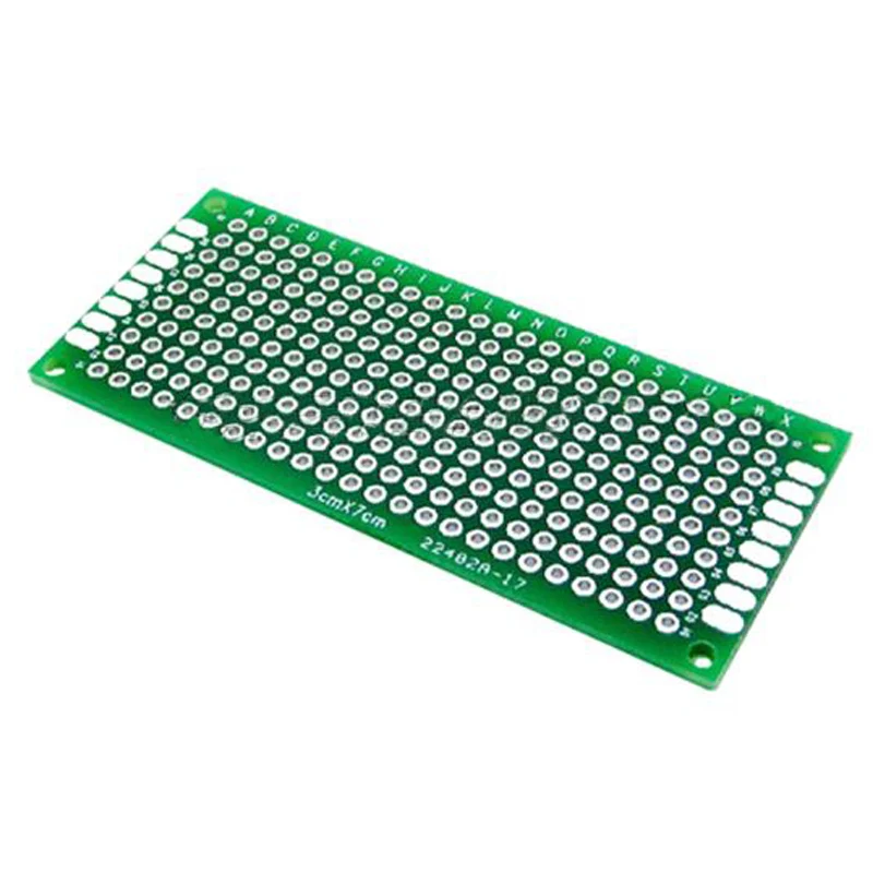 10pcs Double Side Prototype PCB diy Universal Printed Circuit Board 3x7cm Green