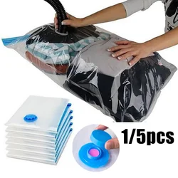 High Capacity Vacuum Bag Package Compressed Organizer for Quilts Clothes Transparent Space Saving Seal Bags Foldable Storage Bag