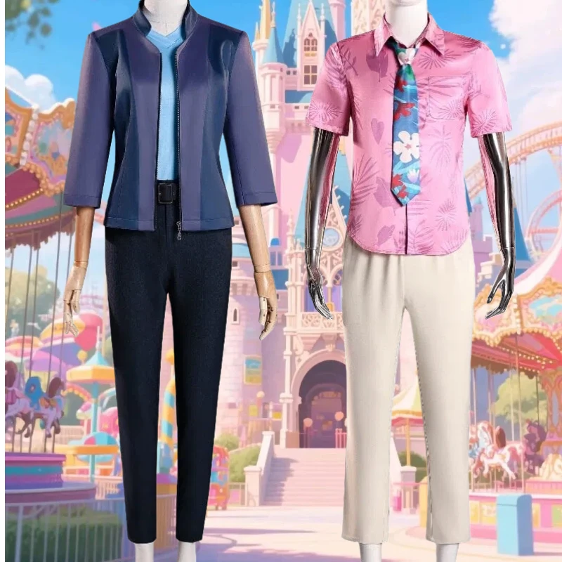 أزياء أنيمي جودي نيك التأثيرية ضابط أرنب الثعلب الحيوانات كوس مجموعة كاملة من ملابس لعب الأدوار للنساء والرجال حفلة موضوعية #1