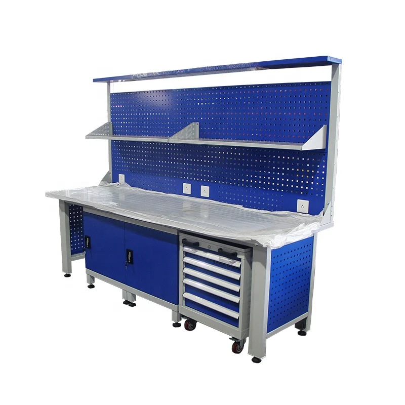 Heavy Duty Anti-static Worktable Operation Table Electronic Maintenance Table Laboratory Workshop Bench Packing Worktable